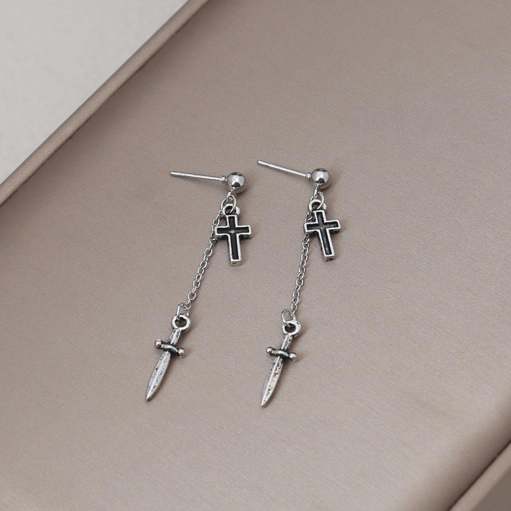 New Long Tassel Earrings, Rhinestone Butterfly Flower Pearl Stud Earrings, S925 Silver Post Slimming Dangle Earrings for Women