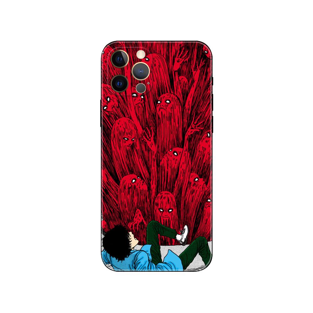 Horror Tomie Junji Ito Horror Phone Case for Iphone 5s 2020se 6s 7 8 Plus X 10 XR XS 11 12 13 Mini Pro MAX Black Tpu Back Cover