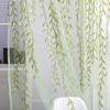 1 шт., занавеска на окно, прозрачные шторы, декор окна, вуаль, шторы в пасторальном стиле, плетеные листья
