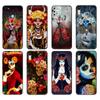 Black Tpu Case For Huawei Honor 8a 8s Prime 9 Lite Honor 9A 9C 9X Premium 9x Pro 9S Case Catrina Beautiful Rose Girl Skull Art
