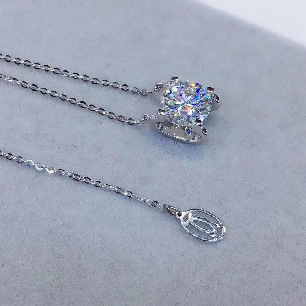 Серебро 925, оригинальный 3-каратный бриллиант, проба, бриллиантовая огранка, цвет D, муассанит, драгоценный камень, ожерелье с подвеской в ​​виде головы коровы для девочек-подростков