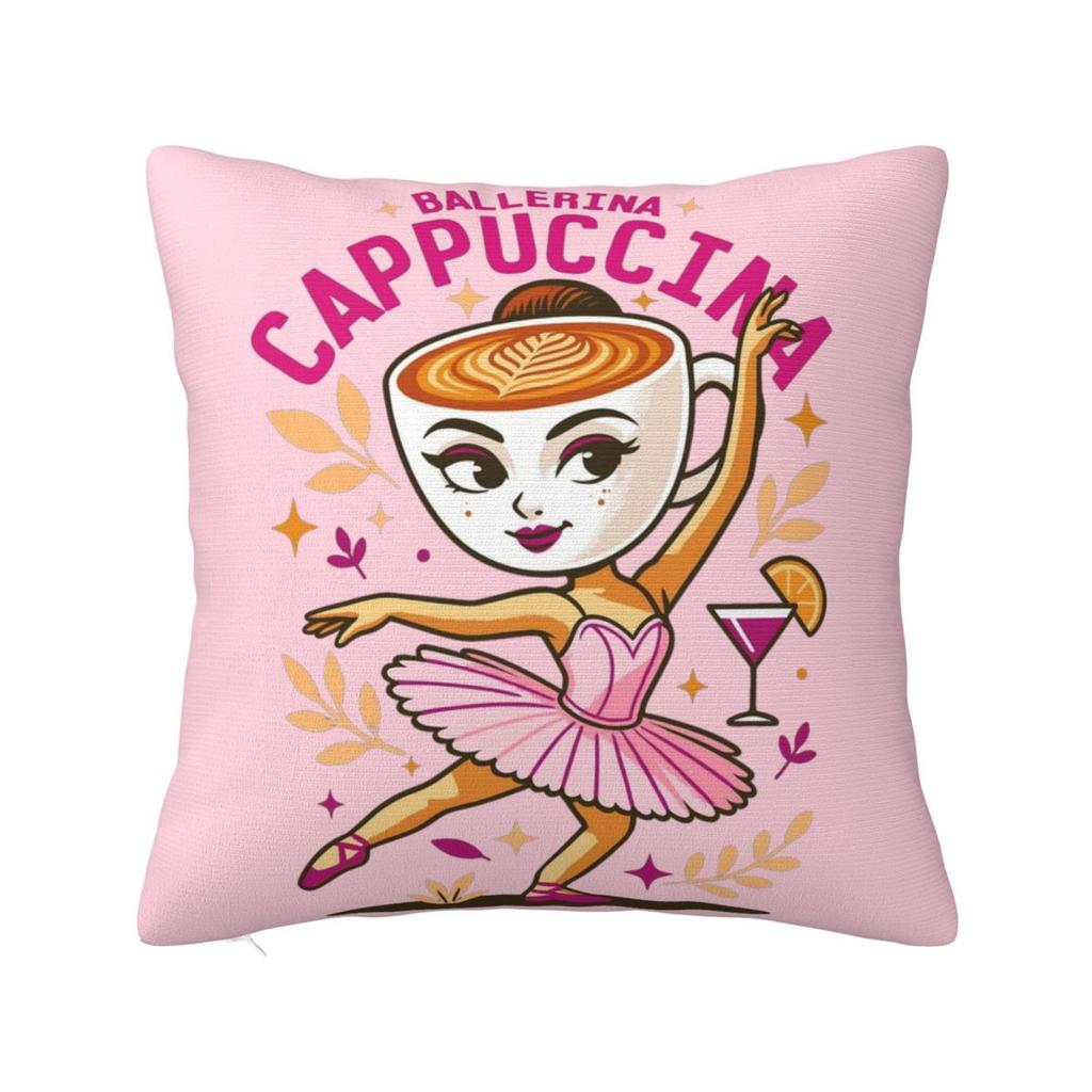 Мем про отмирание мозга Итальянский Отмирание мозга Тунг Тунг Тунг Саху Наволочка Подушка Полиэстер Наволочка Морден Для дивана Автомобиля Домашний декор