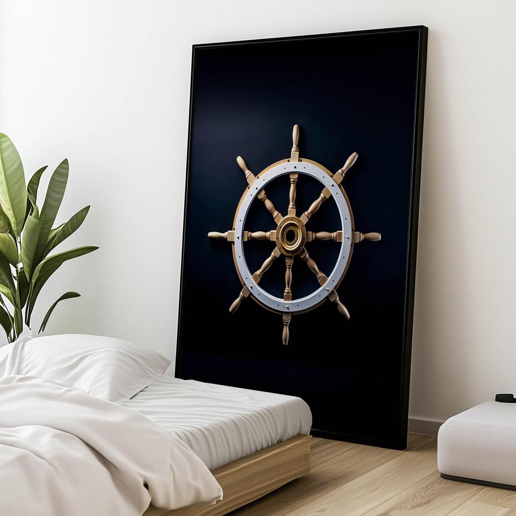 Navigational Elegance Navigational Elegance, 40X50 Cm, Black Aluminum Frame, 230 Gsm Matte Paper