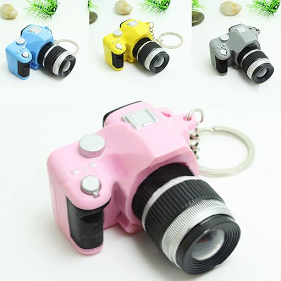 Милый мини-цифровой зеркальный DSLR-камера в стиле светодиодной вспышки, брелок