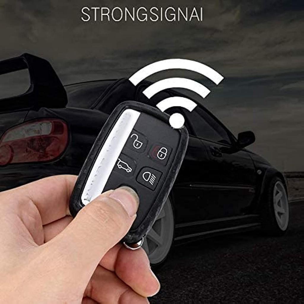 5 кнопок, силиконовый чехол из углеродного волокна, смарт-брелок с дистанционным управлением, чехол для Land Rover Defender Discovery Sport LR2 LR3 LR4 Range Rover Sport EVOQUE и Jagu