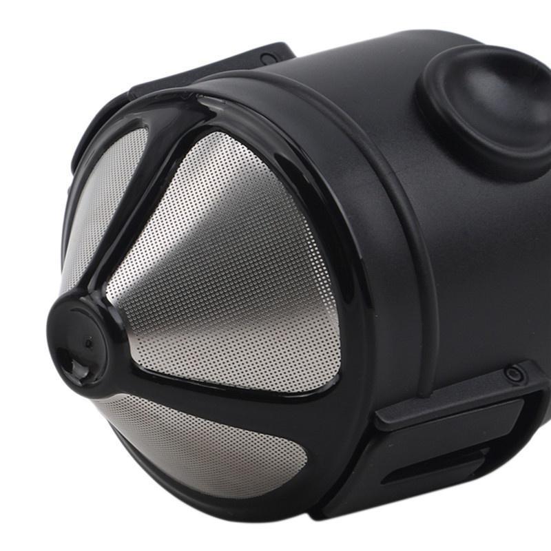 Складной фильтр для кофе, двухслойная воронка для кофе из нержавеющей стали 304, телескопический капельный фильтр, бумажный фильтр, чашка