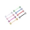Bendable Acrylic Glitter Tongue & Nipple Piercing Jewelry