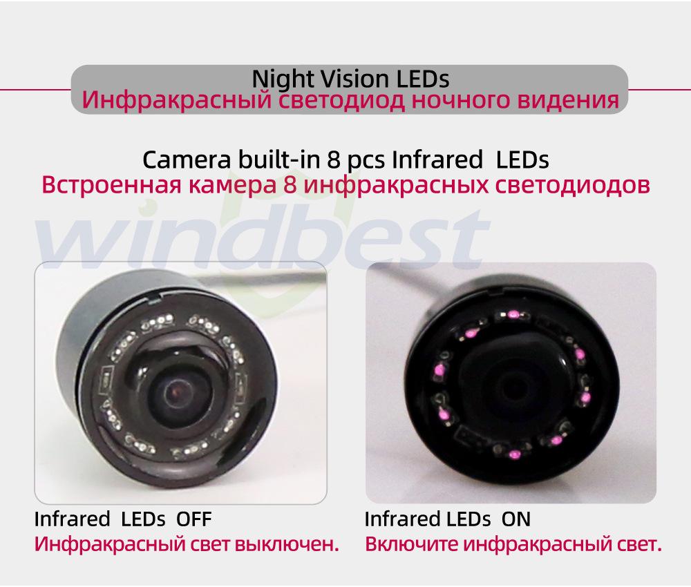 Рыбопоисковый эхолот с камерой для подводной съемки 4,3 дюйма с функцией обнаружения якоря