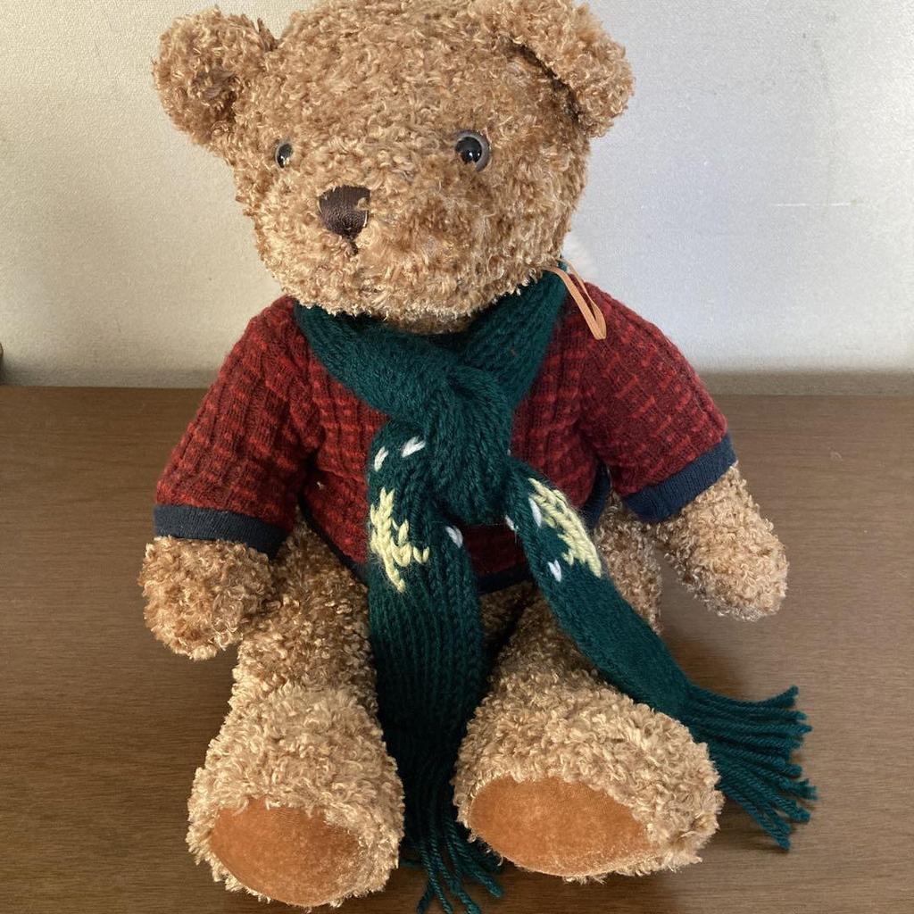 [USED] Teddy Bear Santa Plush Toy