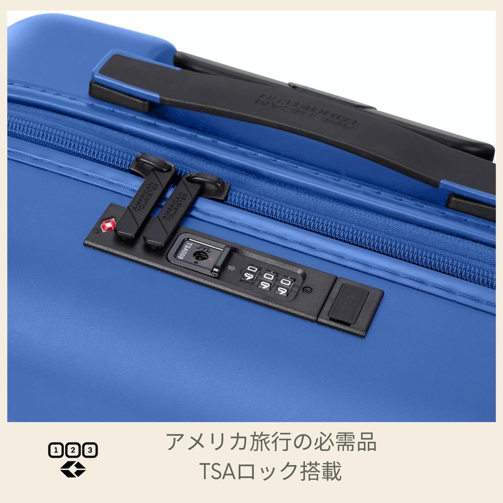 American Tourister Novastream Spinner 67 Suitcase, Medium Size, Expandable, Lightweight, 64L, 67cm, 3.6kg, Navy Blue