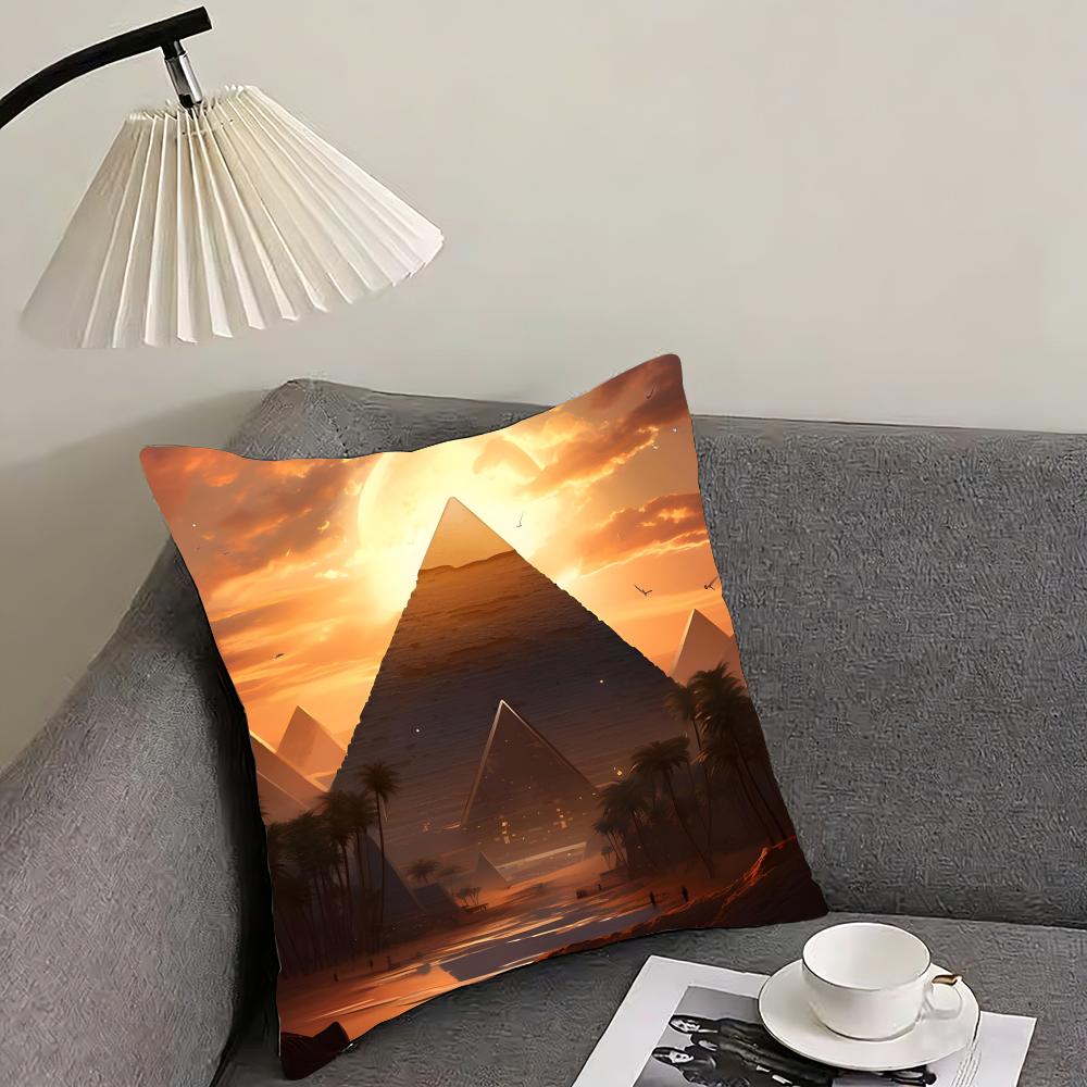 Pyramid Fashion Cushion Cover Pillowcase Ultra Soft Skin Friendly Fabric Cloud Like Comfort Concealed Zipper
