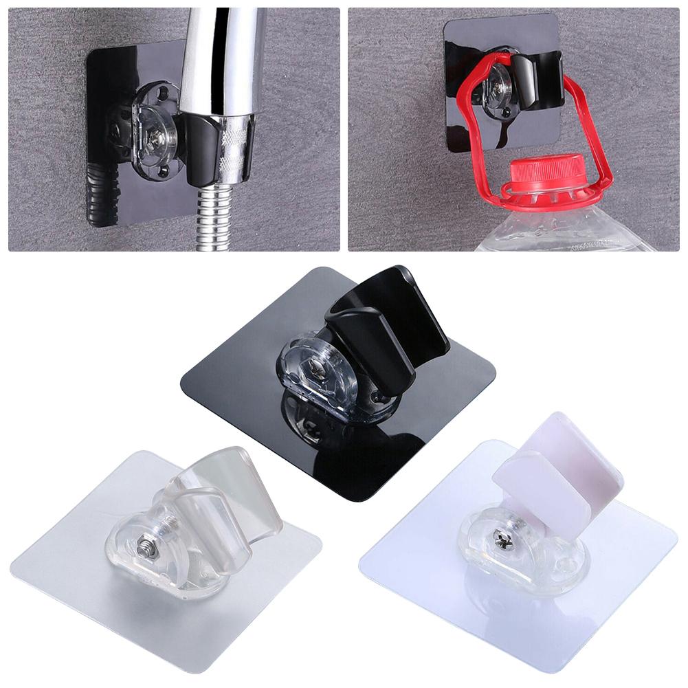 Shower Head Holder Bracket Bathroom 7.2*7.2cm ABS Black