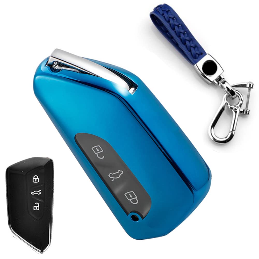 Key Case, Smart Key Case, Key Cover, Soft TPU 3 Button GOLF8, Specially Designed