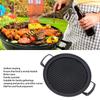 Aluminium Alloy Pan Round Tabletop Charcoal Ribbed BBQ Tray Ribbed Cooking  Camping