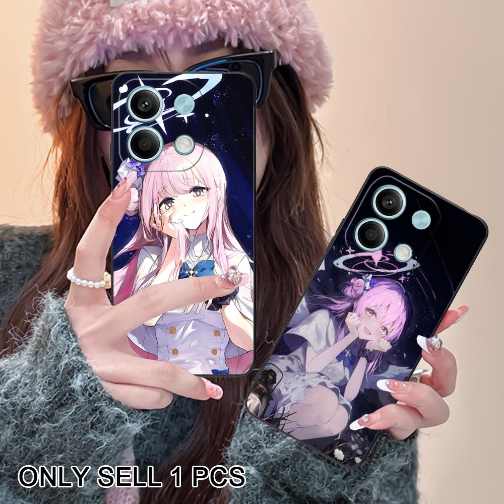 Blue Archive Misono Mika Matte TPU Mobile Phone Case for Xiaomi Redmi 15 14 13 12 A5 3 2 1 C Plus 4G 5G Colorful Printing Cover