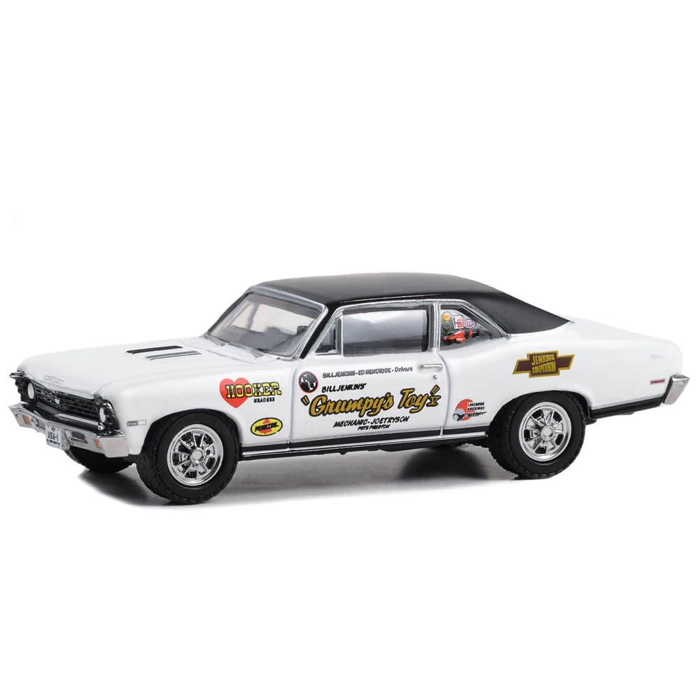 GREENLIGHT Масштаб 1/64 1968 Chevrolet Nova SS - Билл Дженкинс - Grumpy's Toy