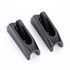 1 пара прочных черных пластиковых пряжек для палубного троса для байдарок, каноэ, гребных лодок