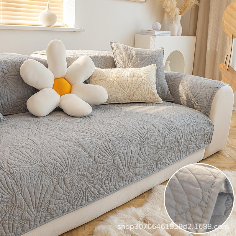 Подушка для дивана Универсальная для четырех сезонов Летний нескользящий коврик Доступная роскошь Простой современный Высококлассный чехол для дивана Чехол для подушки сиденья Ткань