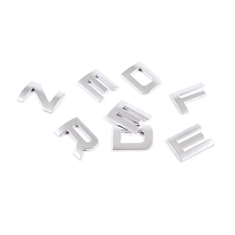 Наклейка на передний капот автомобиля с объемными буквами ABS, логотипом и табличкой, подходит для L//и R//над головой Defender, эмблема, значок, отделка, наклейки, замена автомобильных аксессуаров