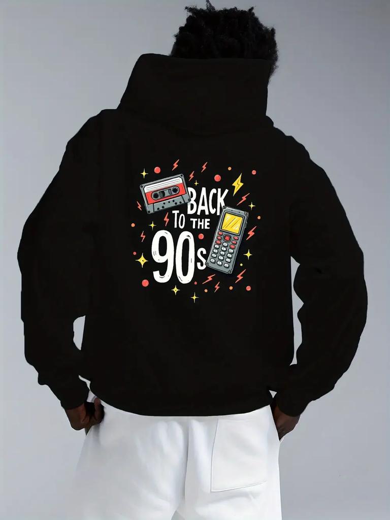 Retro Cassette Tape Graphic Hoodie - "Back to the 90s" Retro Design
