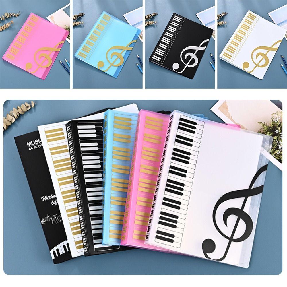 40 Pages Music Clip Music Score Folder Piano Music Clip Paper Sheets Practice Piano Sheet