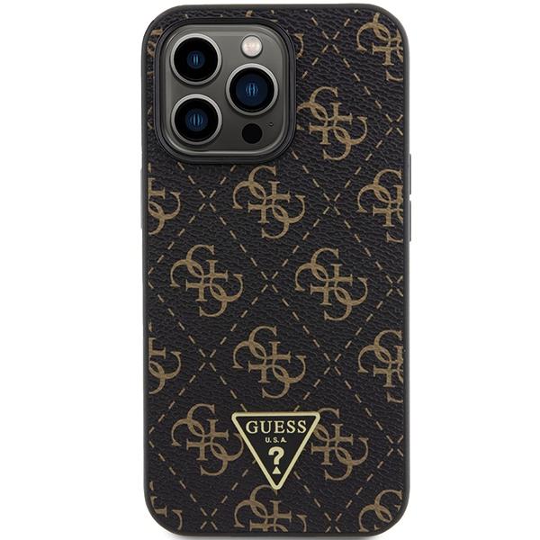 Guess Guhcp14Lpg4Gpk Iphone 14 Pro 6.1 Czarny/Black Hardcase 4G Triangle Metal Logo