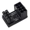 GPU VGA 8-контактный 6-контактный штекер Поворотный на 180 градусов 6-контактный штекер-розетка U к 8-контактному угловому разъему Питание