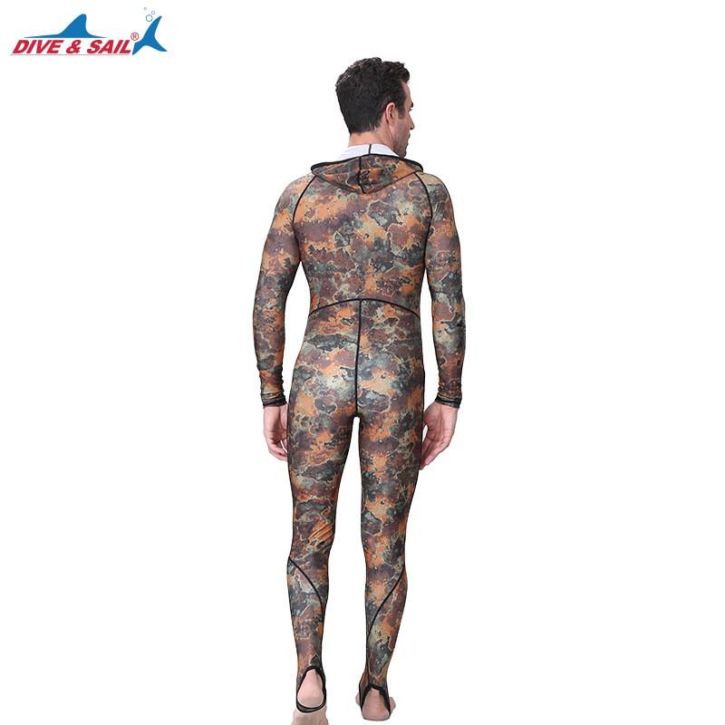 Men Women Full Body UV Protection Rash Guard Wetsuit Snorkeling Diving Surfing Swimming With Hood Built-in Bra