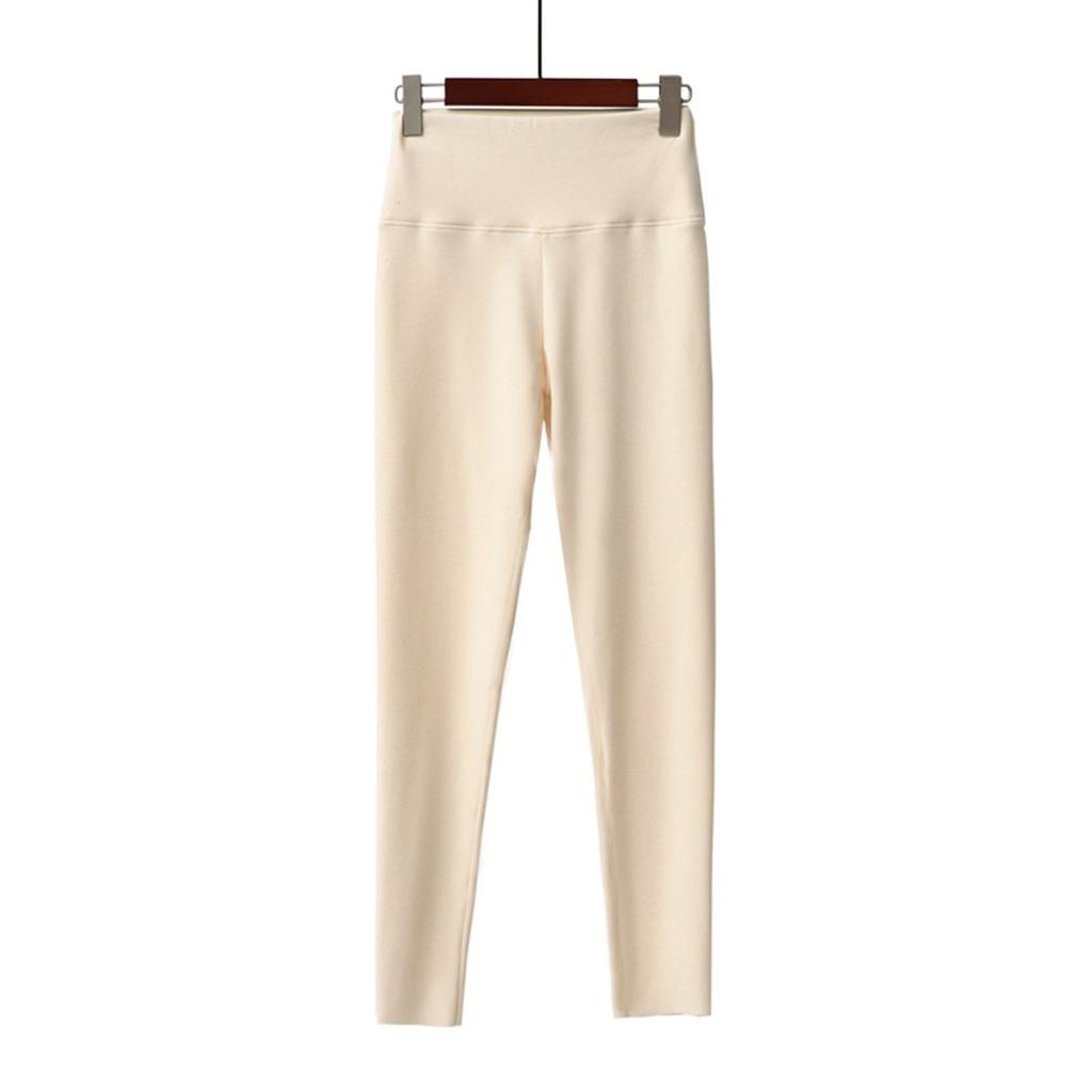 Женские осенне-зимние немецкие бархатные облегающие теплые леггинсы с высокой талией и завязками