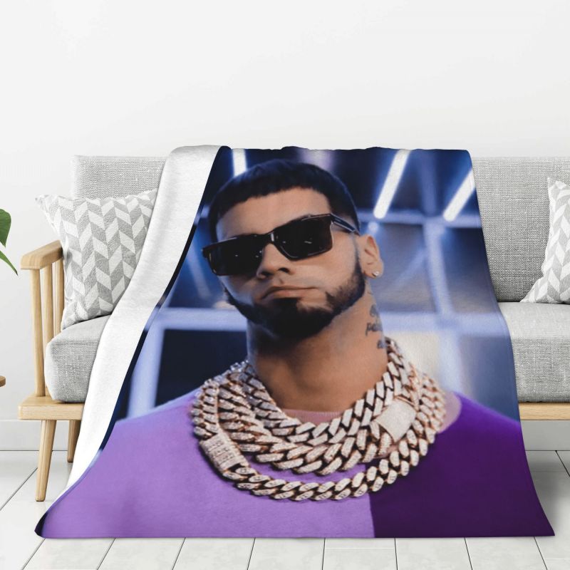Индивидуальное Ультрамягкое Флисовое Пледовое Одеяло Anuel AA Real Hasta La Muerte Теплые Фланелевые Одеяла для Кровати Машины Дивана Стеганое Одеяло
