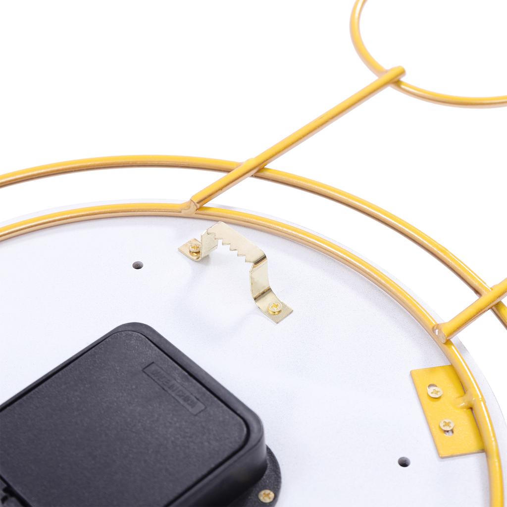 Современные 3D Сине-Золотые Настенные Часы Бесшумные с Плавным Ходом на Батарейках Железные Арт Деко для Гостиной Спальни Кафе