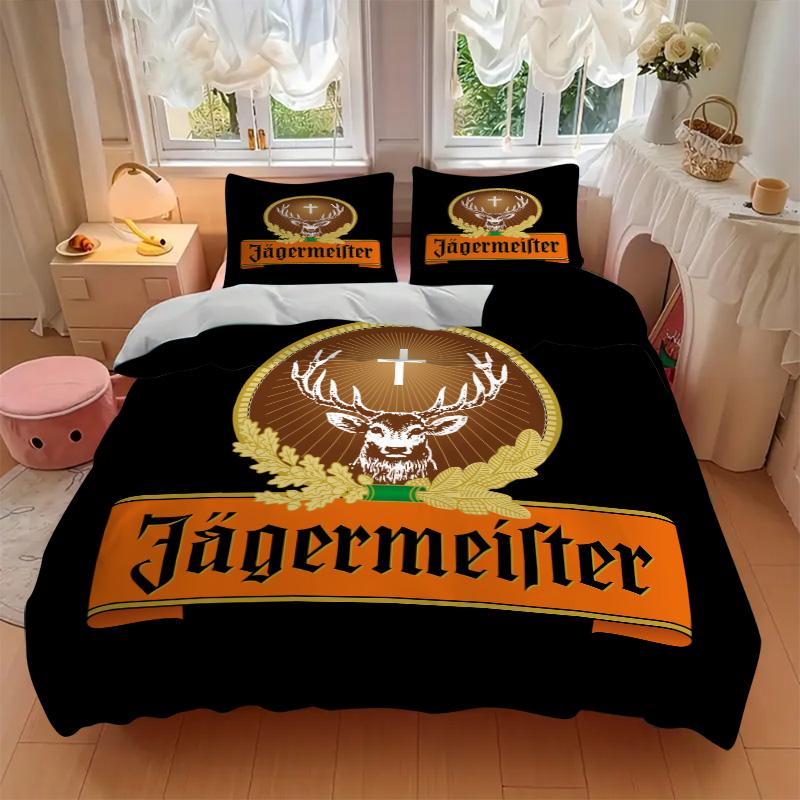 Jgermeister Ultimate Beverage Print 3Pcs Bedding Setduvet Cover With 2 Bedropillowcase Home Birthday Gift