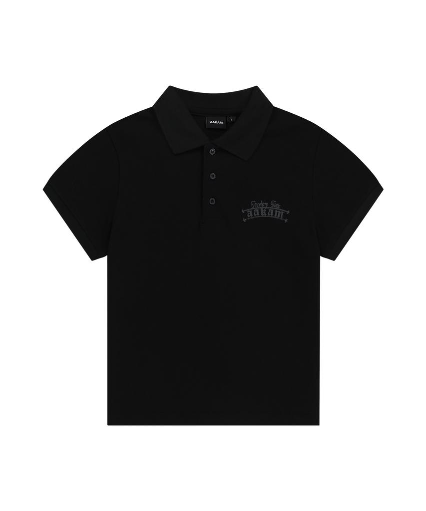 AAKAM Crack Printed Pk T-Shirts (Black)