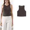 MD Spring and Summer Women's Clothing Vacation Style Basic Style Cut Out Round Neck I-Shaped Tank Top Sleeveless T-shirt Tops 5769559