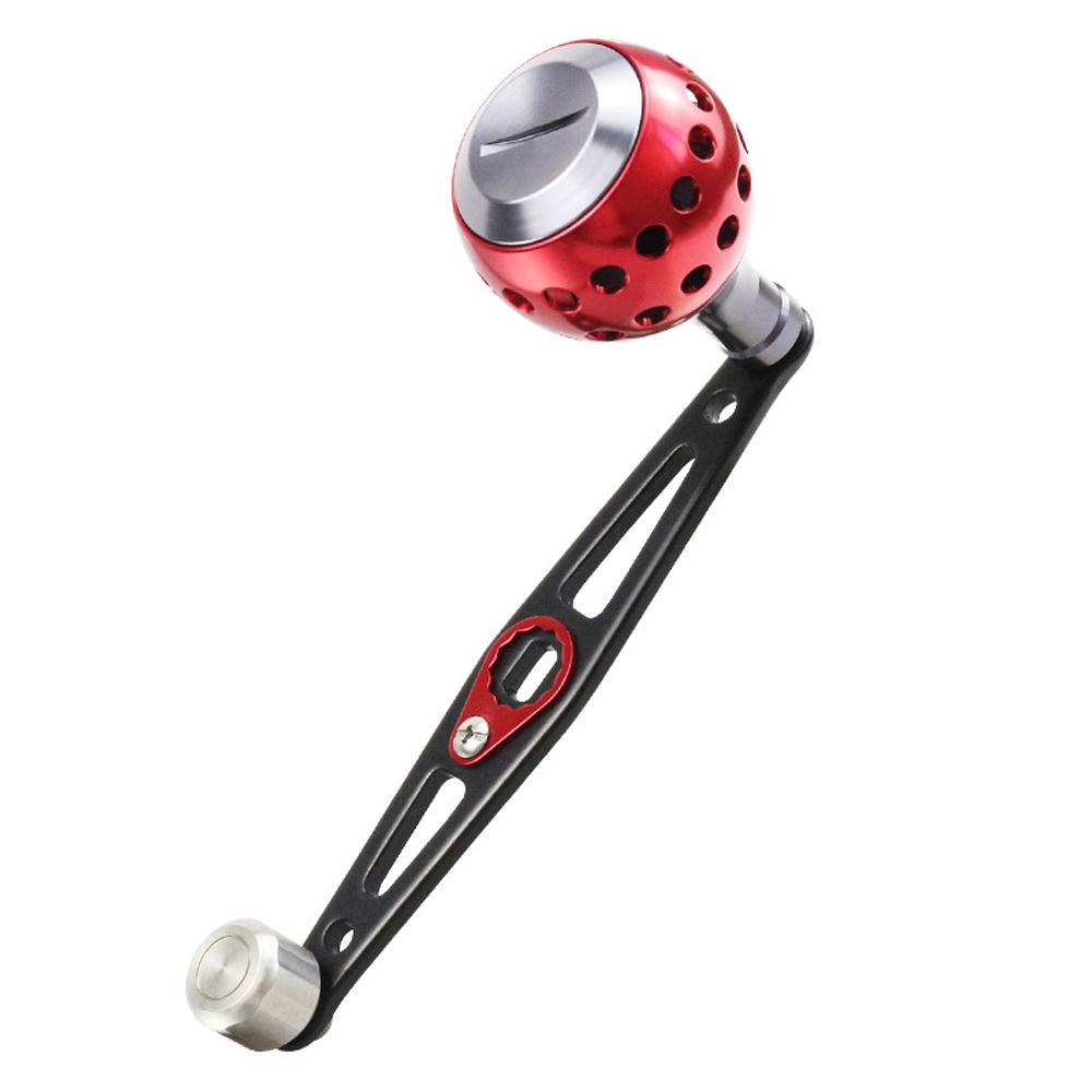 Baitcasting Power Handle Aluminum Alloy Rocker Arm for Bait Caster Round Fishing Reel Handle Knob Replacement Parts
