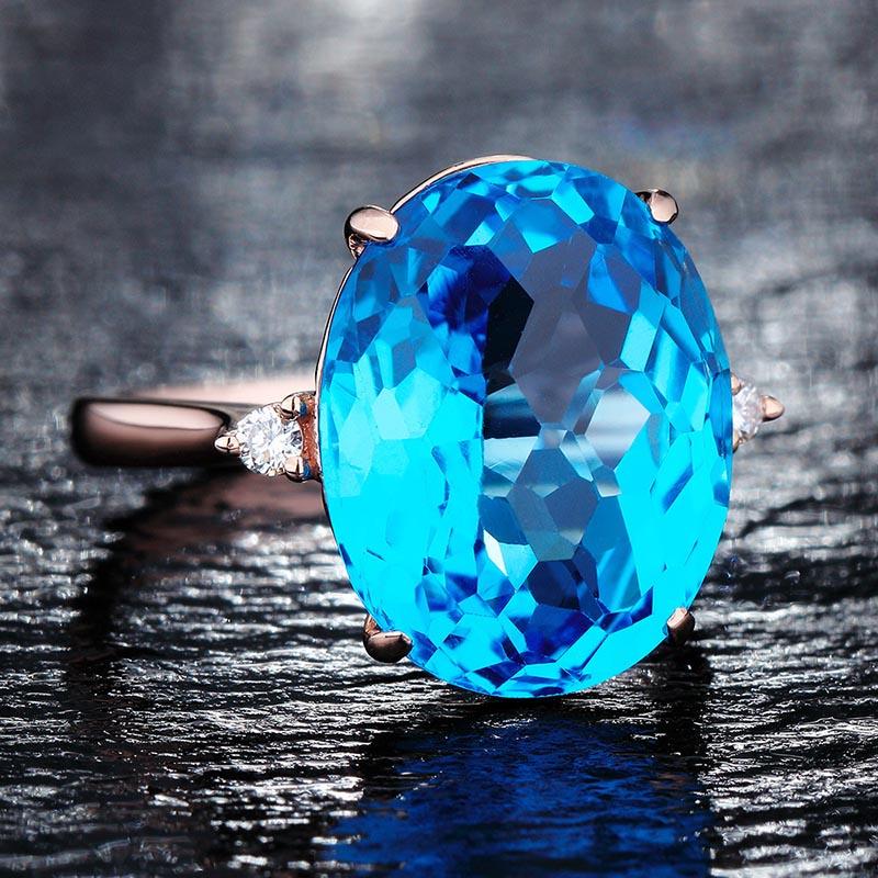 BELLA BOX Ring For Women Geometry Jewelry Opening Adjustable Valentine Anniversary Gift