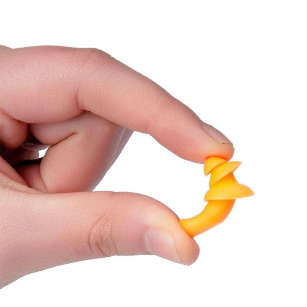 10PCS Tapered Insulation Earplug Corded Ear Plugs Silicone Noise Earplug for Abatement Noise