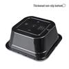 Shihua Black Rectangular Disposable Food Containers with Lids