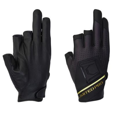 SHIMANO Перчатки Limited Pro Titanium Alpha Limited 2XL, 3-пальцевый крой, GL-110X, Черные,