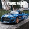 1:32 Форд Мустанг Шелби GT500 Сплав Спортивный Автомобиль Модель Литьевой Металл Авто Модель Звук и Свет Симуляция Коллекция Детская Игрушка Подарок