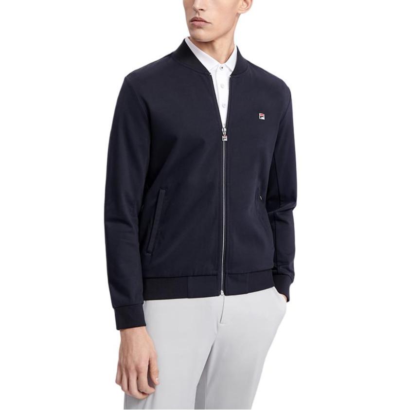 Fila Базовая Минималистичная Рабочая Куртка с Воротником-стойкой Business Casual Мужские куртки Легендарно-Синяя F11M321501FNV