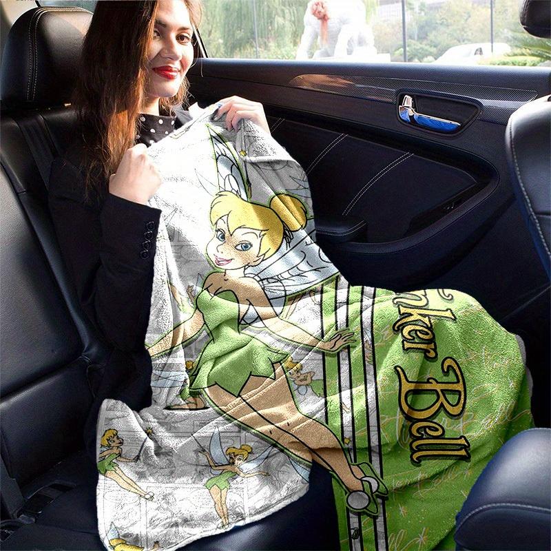 1pc. Tinker Bell Cartoon Blanket, Seasonal Universal Home Decorative Throw Blanket,Soft Flannel Throw Blanket, Living Room, Travel, Camping,