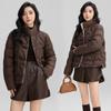 New Chinese winter retro buckle down cotton-padded clothes women's short fashion stand-up collar light cotton-padded clothes women's cotton-padded