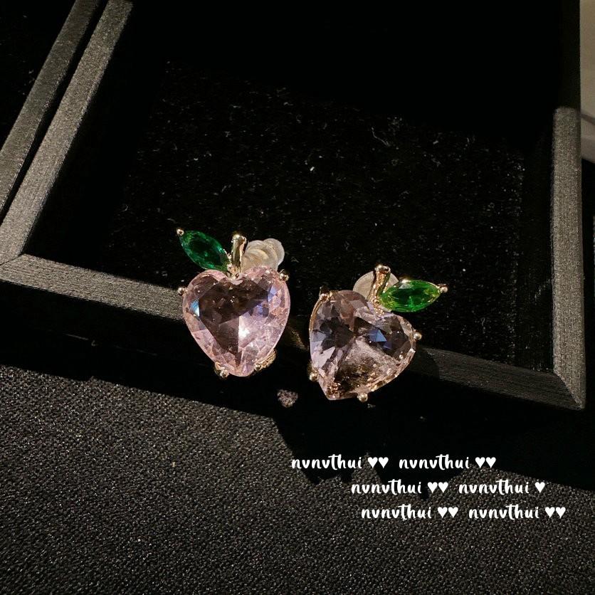 ** Серьги-метеоры 'Космический Розовый Камень', Капля Воды, Таити, Бусины Глубокого Моря, Серьги-Цветы с Розовым Цирконом