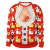 Funny Christmas Sweater Men Women Pullover Xmas Sweatshirt Ugly Graphic Y2k Sweatshirts for Holiday Party Loose Men's Clothing