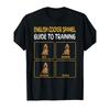Funny English Cocker Spaniel Guide to Training Dog Obedience T-Shirt