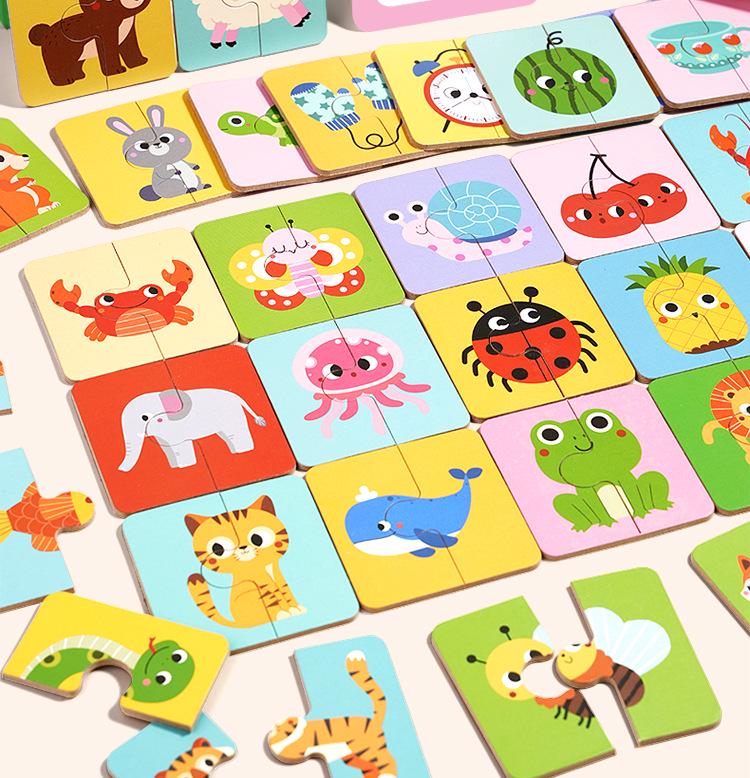Большая головоломка с животными для детей 2-3 лет - Развивающая игрушка для раннего развития