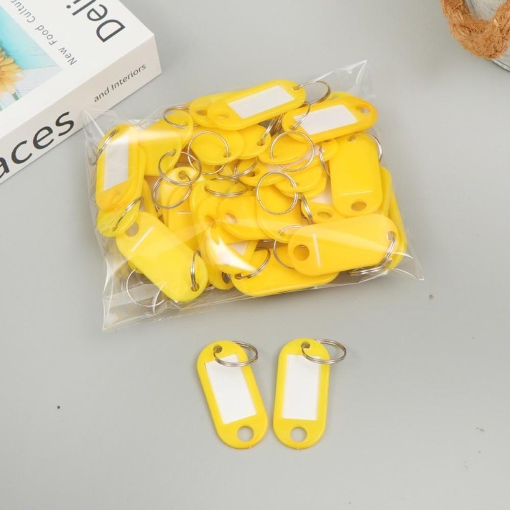 50pcs Card Label Plastic Key Tags Colorful Luggage ID Tags Baggage Luggage Tags  Hotel Number