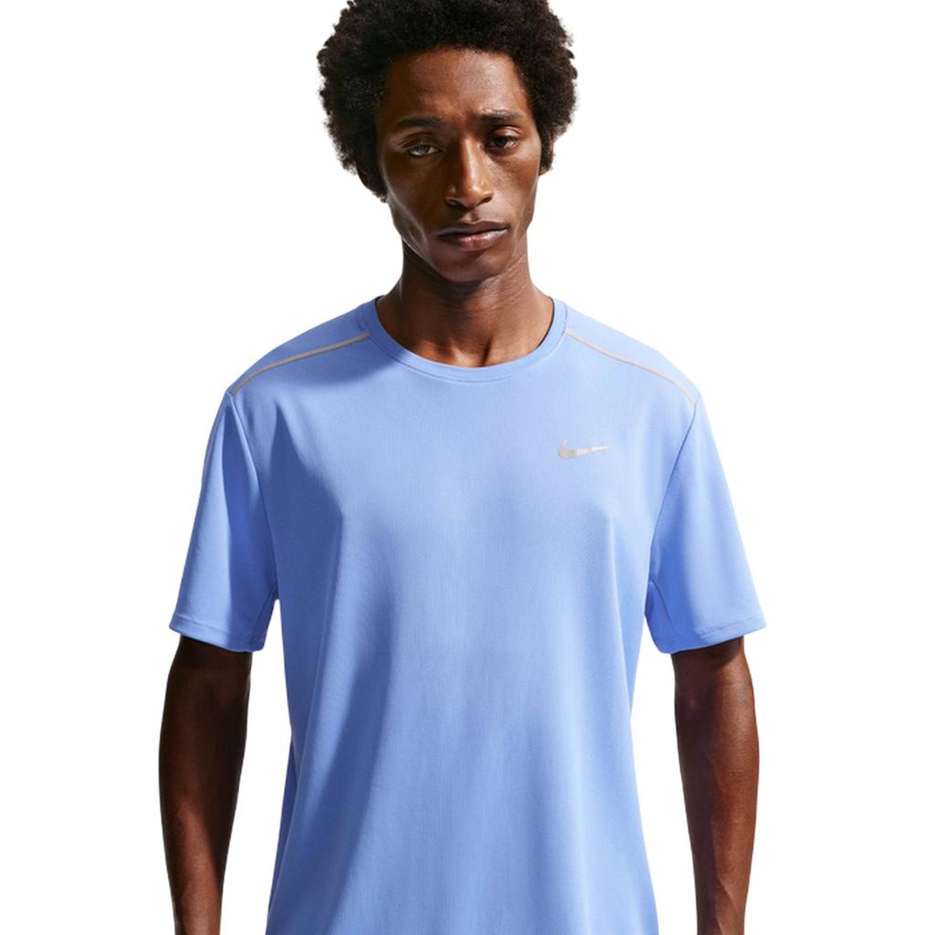 Nike Mens Miler Swoosh Reflective Detail T-Shirt