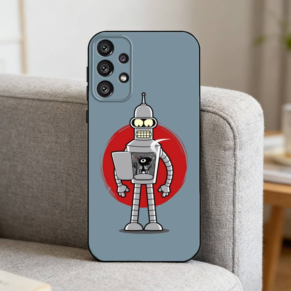 F-Futurama Funny B-Bender Phone Case For Samsung S25,S24,S21,S22,S23,S30,Ultra,S20,Plus,Fe,Note,10,9,5G Black Cover